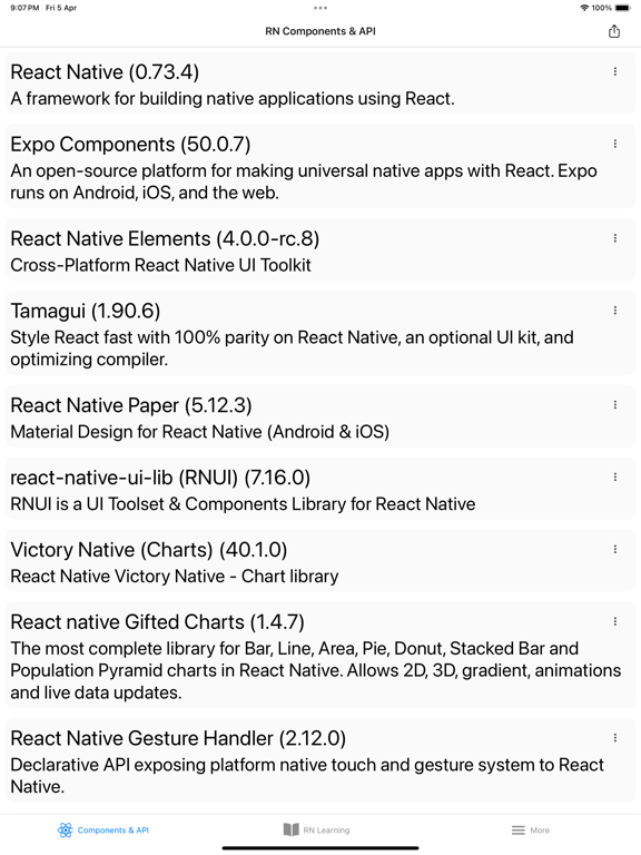 Expo & React Native components screenshot 10
