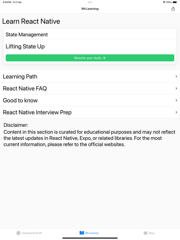 Expo & React Native components screenshot 2