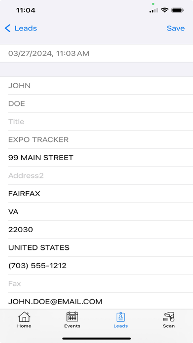 Expo Tracker Lead Retrieval screenshot 1