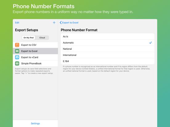 Export Contacts Pro: CSV Excel screenshot 4