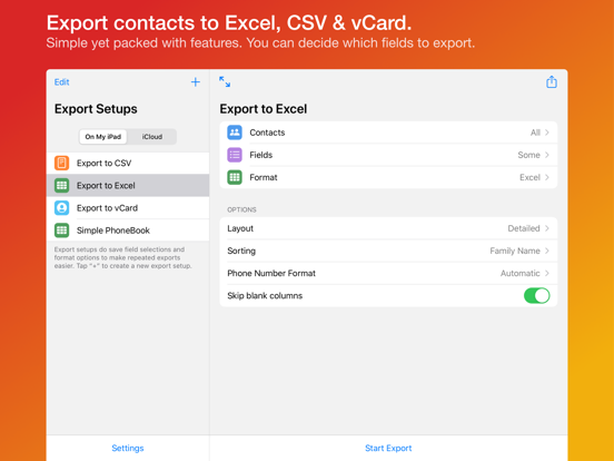 Export Contacts Pro: CSV Excel screenshot 6