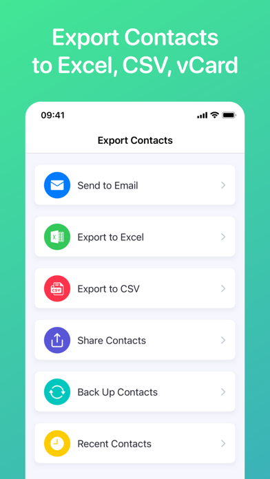 Export Contacts to Excel, CSV screenshot 3