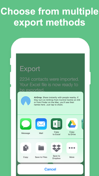 Export Contacts to Excel screenshot 2