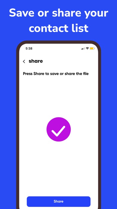 Export My Contacts Backup screenshot 1