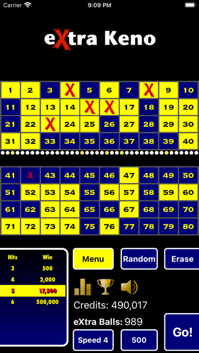 eXtra Keno screenshot 1