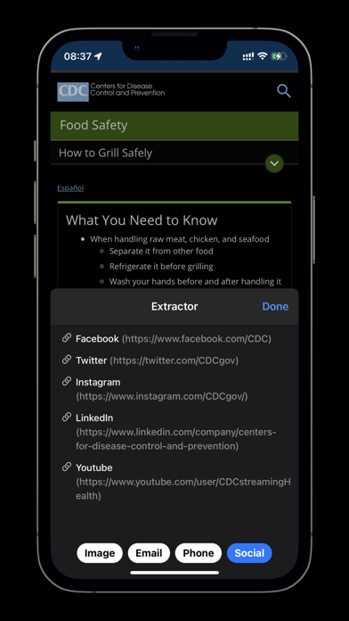Extractor for Safari screenshot 2