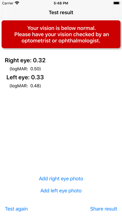 Eye Test - Visual Acuity screenshot 2