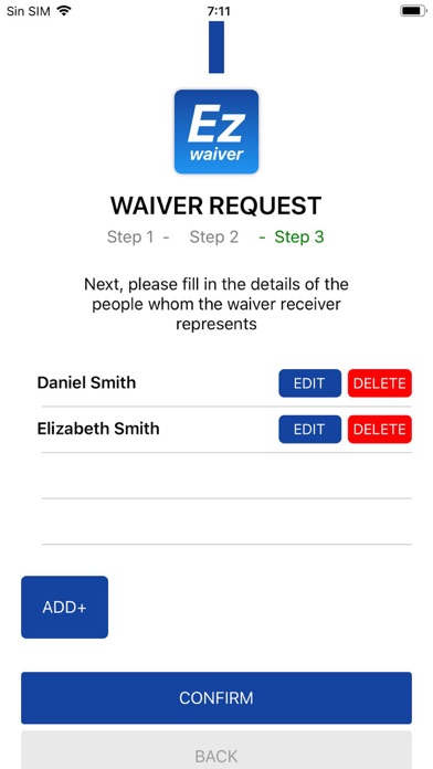 Ez Waiver App screenshot 1