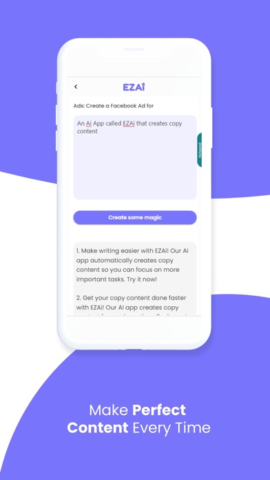EZAi - Ai Copy Content Writer screenshot 4