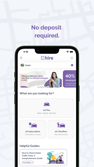 eZhire Car Rental | No Deposit screenshot 5