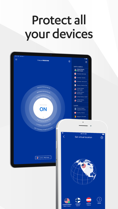 F-Secure FREEDOME VPN screenshot 1