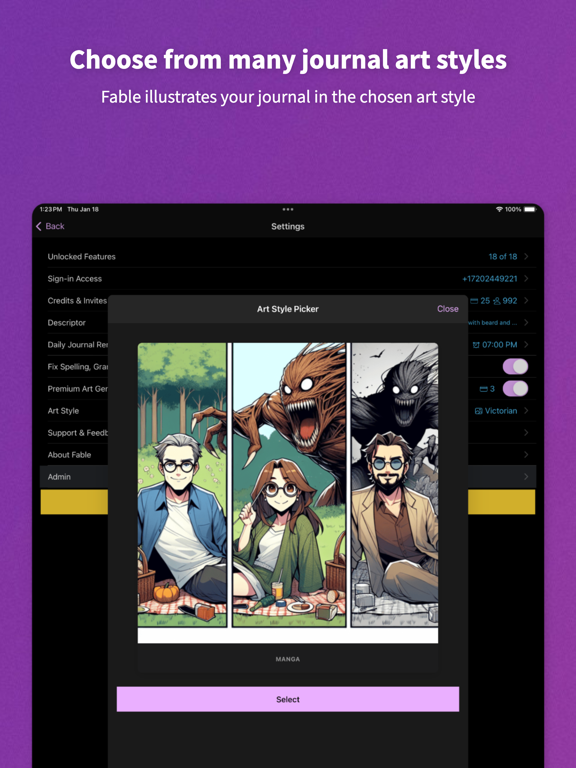 Fable: AI Illustrated Journal screenshot 5