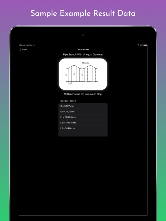 Fabrication Calculator screenshot 1