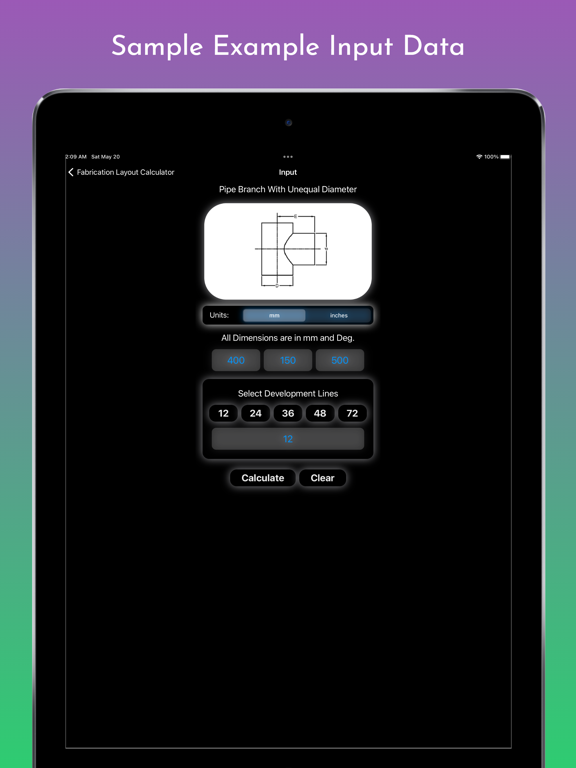Fabrication Calculator screenshot 2