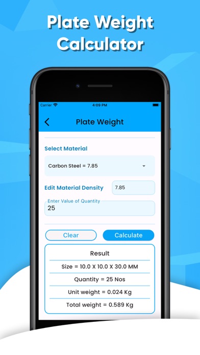 Fabrication Weight & Cost Calc screenshot 3