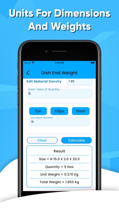 Fabrication Weight & Cost Calc screenshot 1