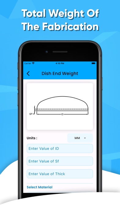 Fabrication Weight & Cost Calc screenshot 2