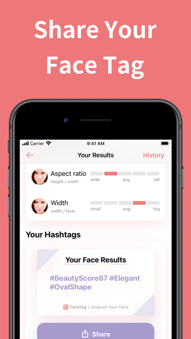 FaceTag - Face Ratio Analysis screenshot 1