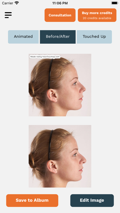 FaceTouchUp Nose Job Simulator screenshot 2