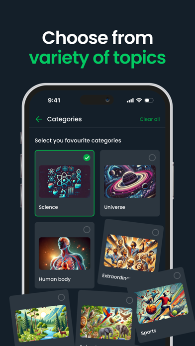 Facts & micro learning: Clevio screenshot 4