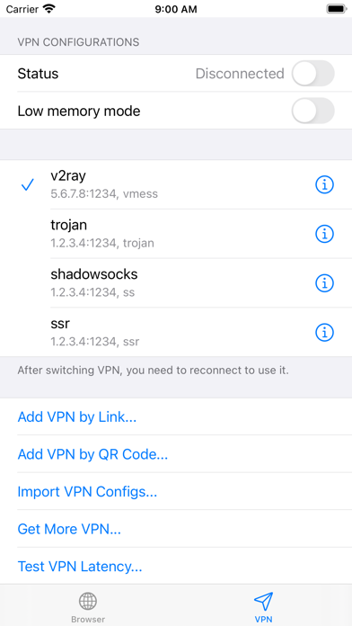 Fair VPN screenshot 2