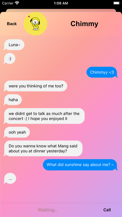 Fake B.T.S Text And Call screenshot 5