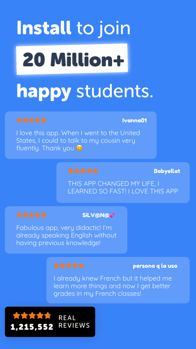 Falou - Fast language learning screenshot 1