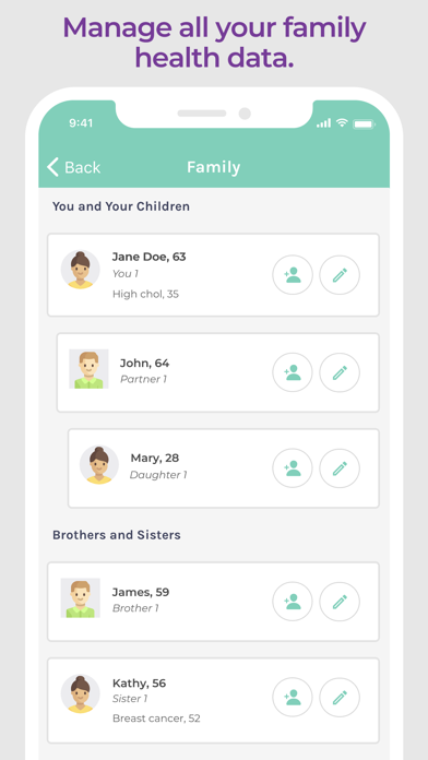 FamGenix Family Health History screenshot 2