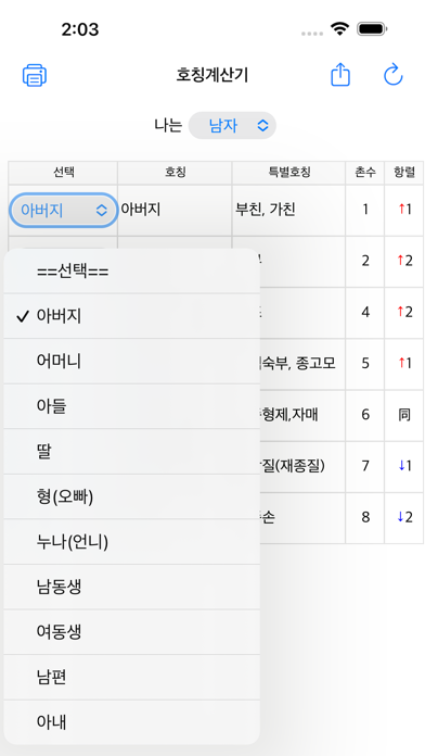 Family Title Calculator screenshot 4