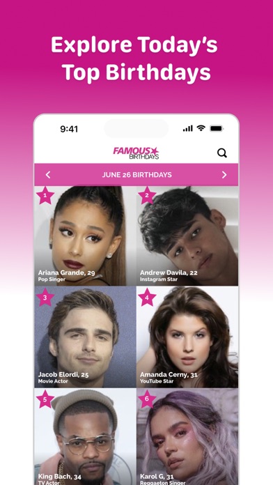 Famous Birthdays screenshot 5