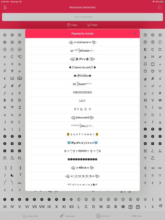 Fancy Text Symbols screenshot 9