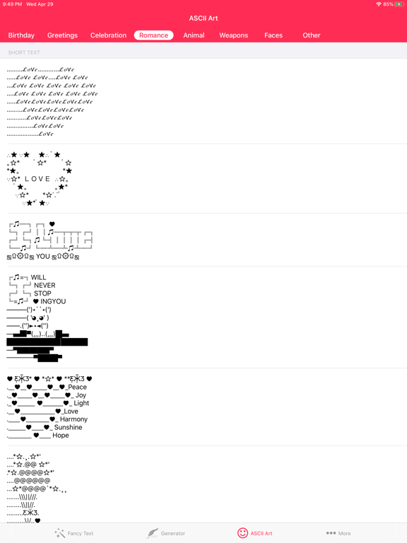 Fancy Text Symbols screenshot 4