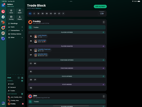 Fantrax Fantasy Sports screenshot 2