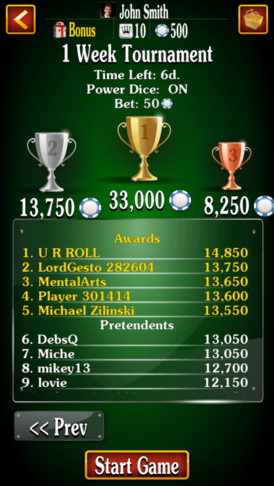 Farkle Craps: Dice Game Online screenshot 3