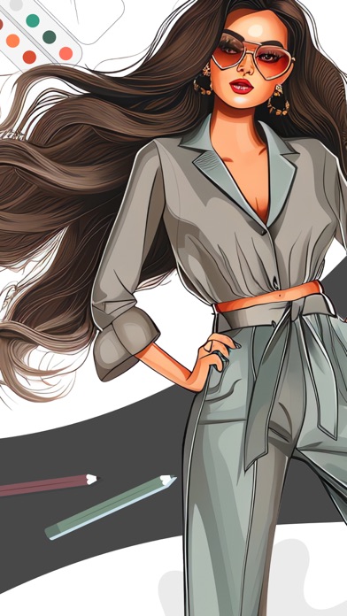Fashion Sketch Outfit Design screenshot 1