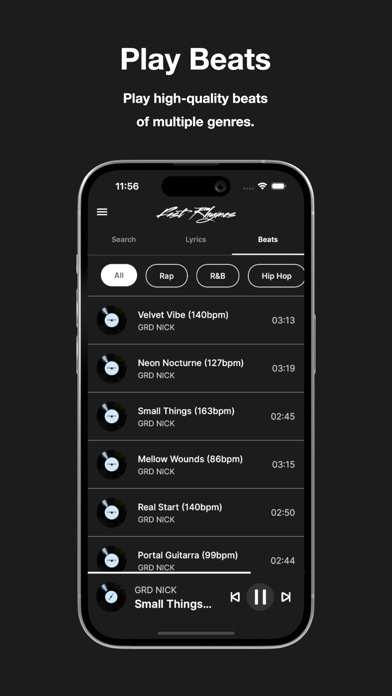 Fast Rhymes Songwriting Studio screenshot 3