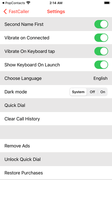 FastCaller screenshot 1
