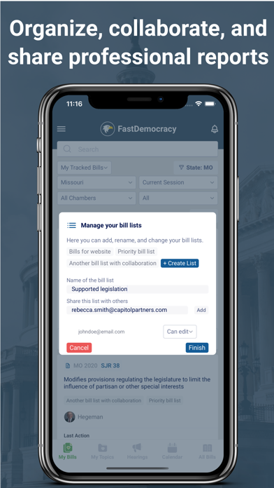 FastDemocracy - Bill Tracker screenshot 1
