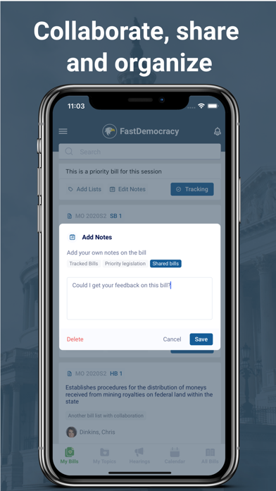 FastDemocracy - Bill Tracker screenshot 3