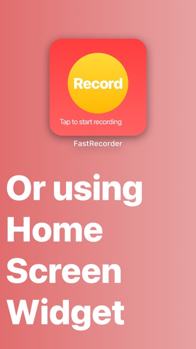 FastRecorder audio recording screenshot 1