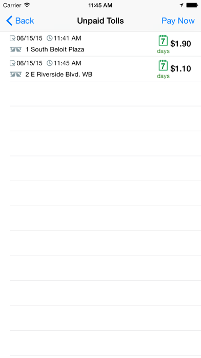 FastToll Illinois screenshot 1