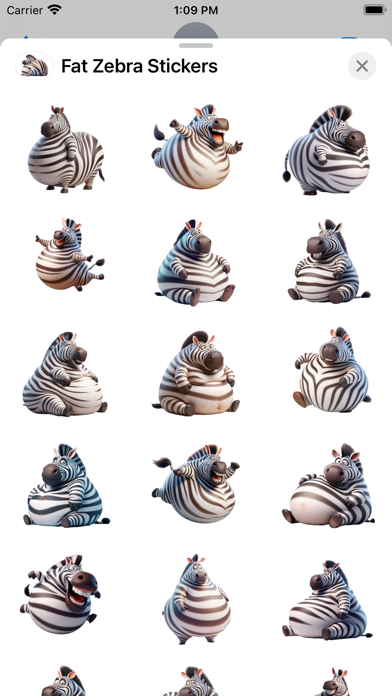 Fat Zebra Stickers screenshot 6