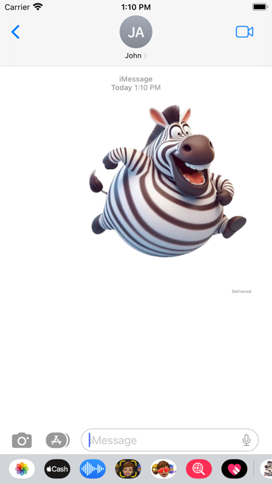 Fat Zebra Stickers screenshot 3