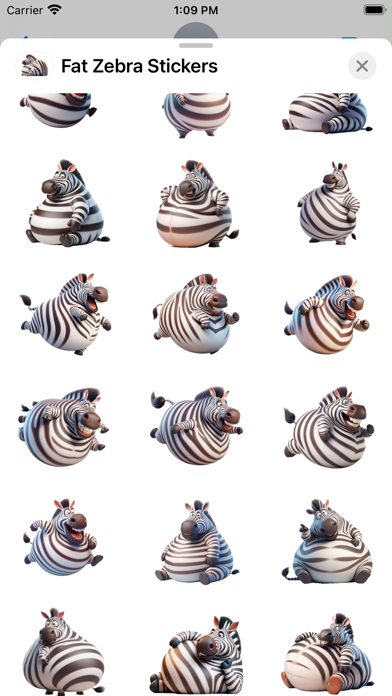Fat Zebra Stickers screenshot 5