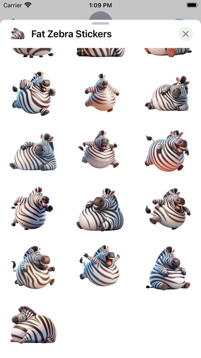 Fat Zebra Stickers screenshot 4