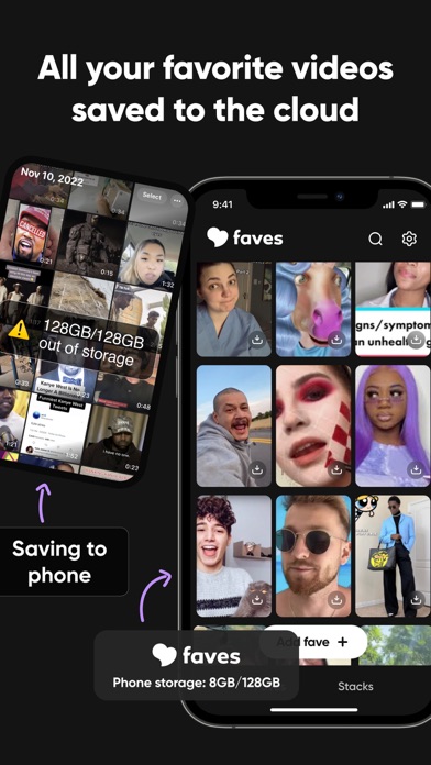 Faves - cloud video storage screenshot 2