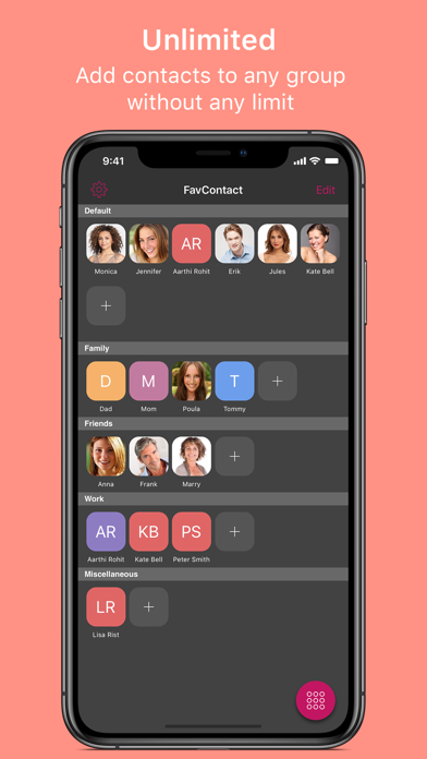 Favorite Contacts: Launcher screenshot 3