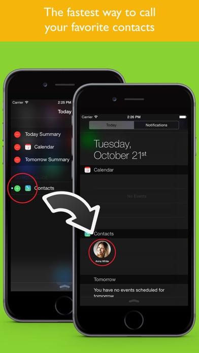 Favorite Contacts Widget quike screenshot 1