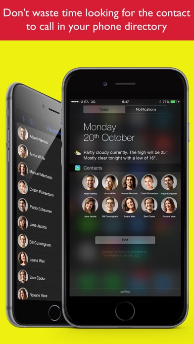 Favorite Contacts Widget quike screenshot 2