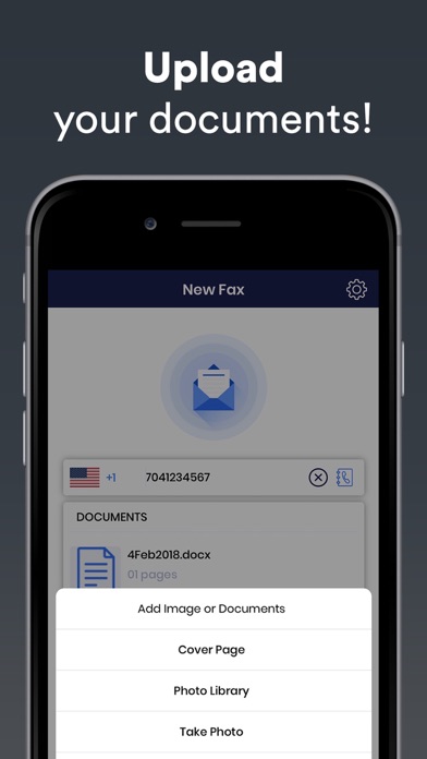 Fax from iPhone free from Ads screenshot 3